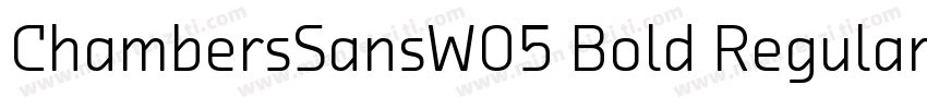 ChambersSansW05 Bold Regular字体转换